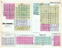 Jetmore, Hanston, Bucyrus, Horace, Orwell City, Scott City, Kansas State Atlas 1887